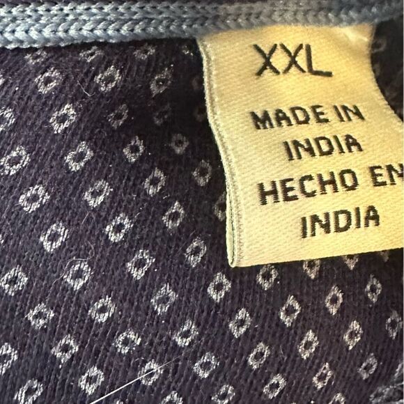 English Laundry XXL Performance 1/4 Zip Top in Pacific Blue - Picture 4 of 8